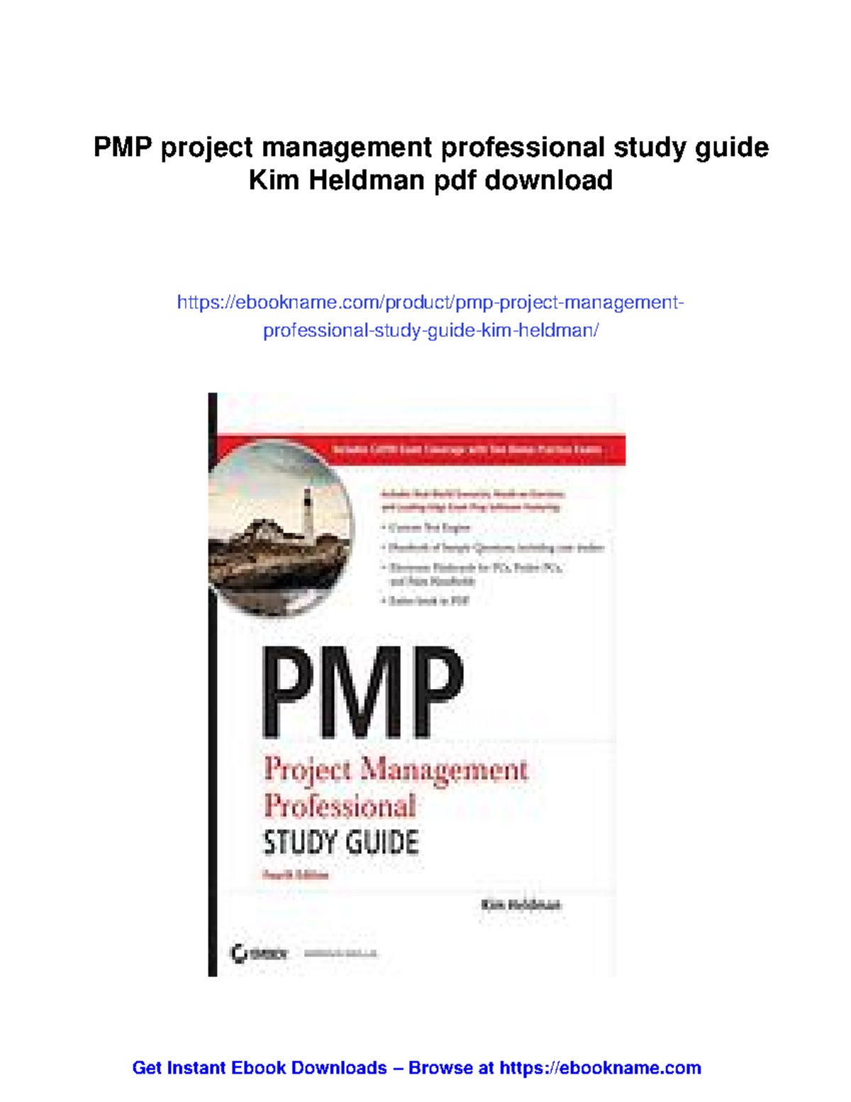 PMP 103860 - Project Management Professional Study Guide by Kim Heldman ...
