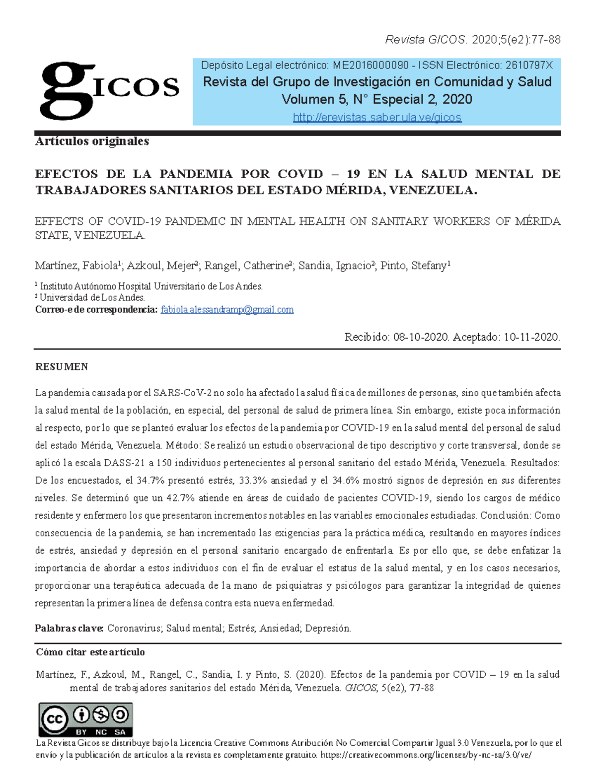 Efectos de la pandemia por Covid 19 en l - Depósito Legal electrónico ...
