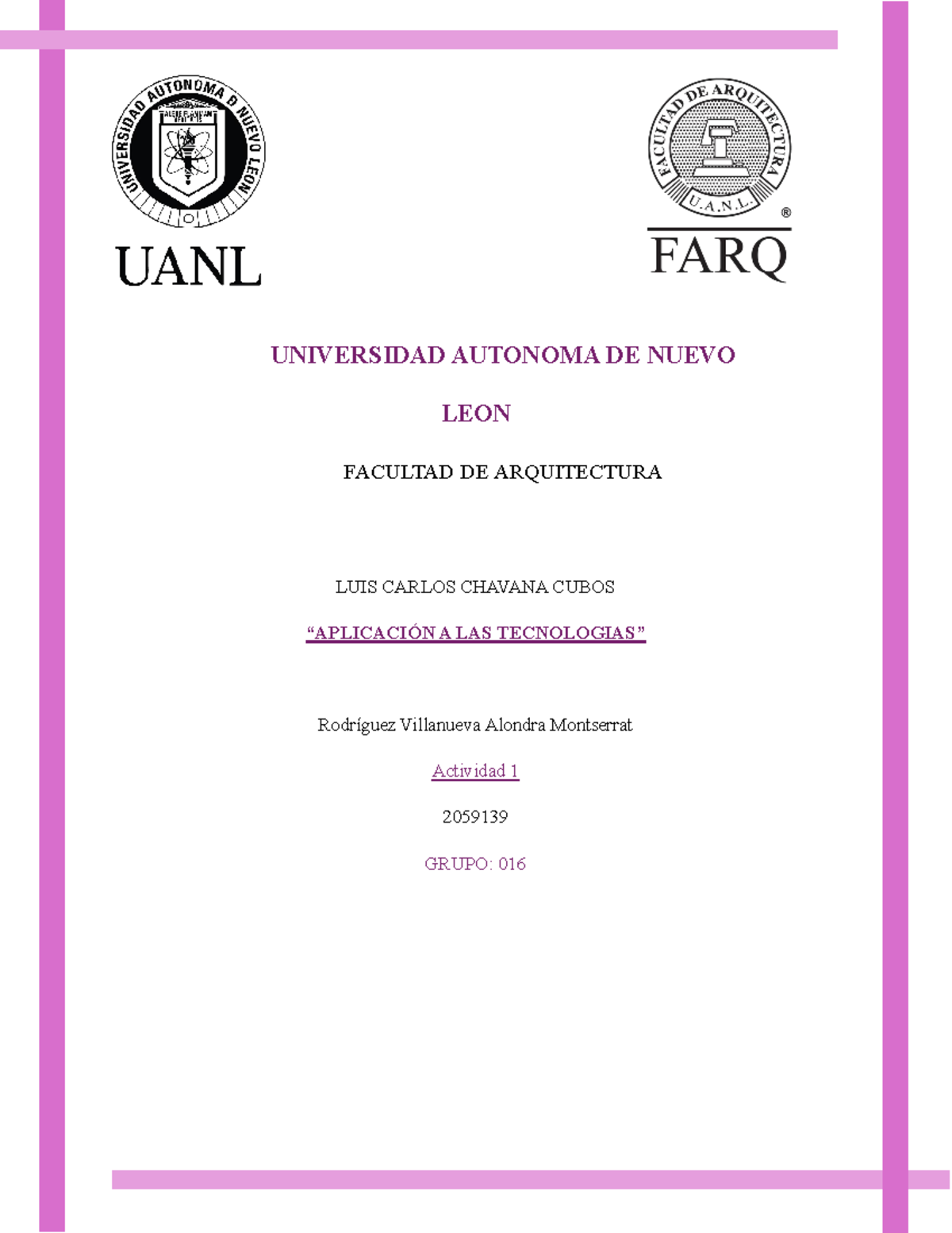 Actividad 1 1 - repaso - UNIVERSIDAD AUTONOMA DE NUEVO LEON FACULTAD DE ...