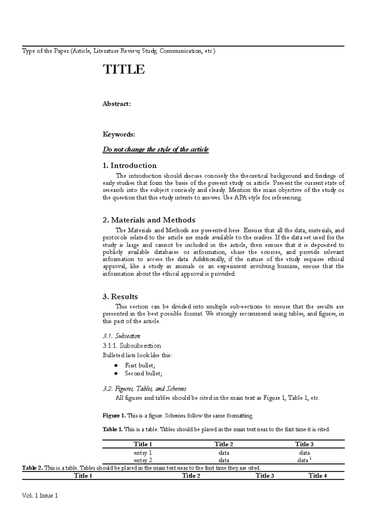 Manuscript-Template - Template - Type of the Paper (Article, Literature ...