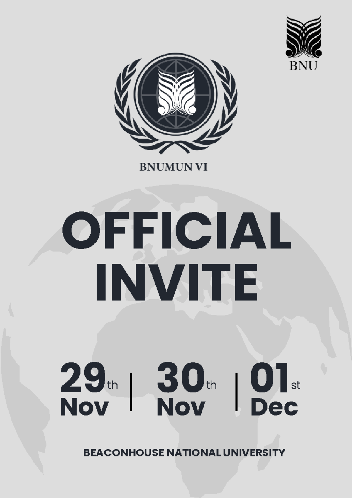 BNUMUN VI Invitation - Join Us for an Unforgettable Experience! - Studocu