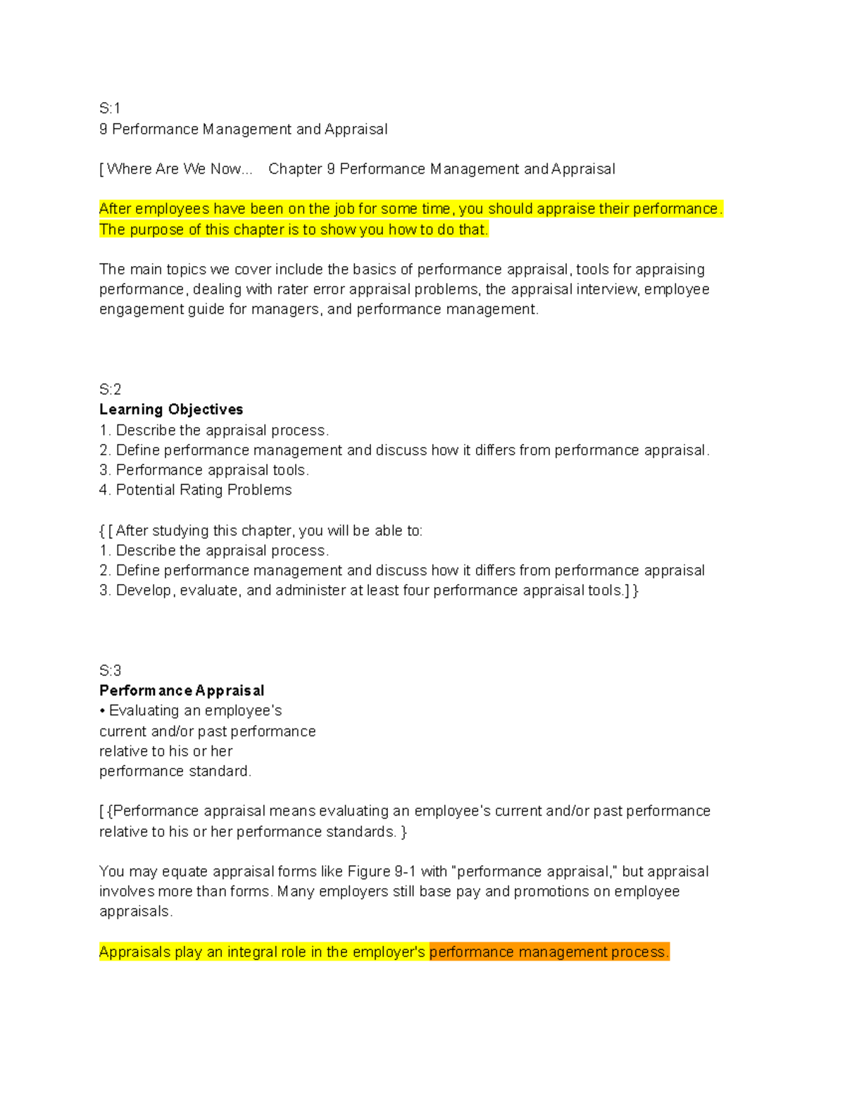 HRM, c-9 - Where Are We Now… Chapter 9 Performance Management and ...