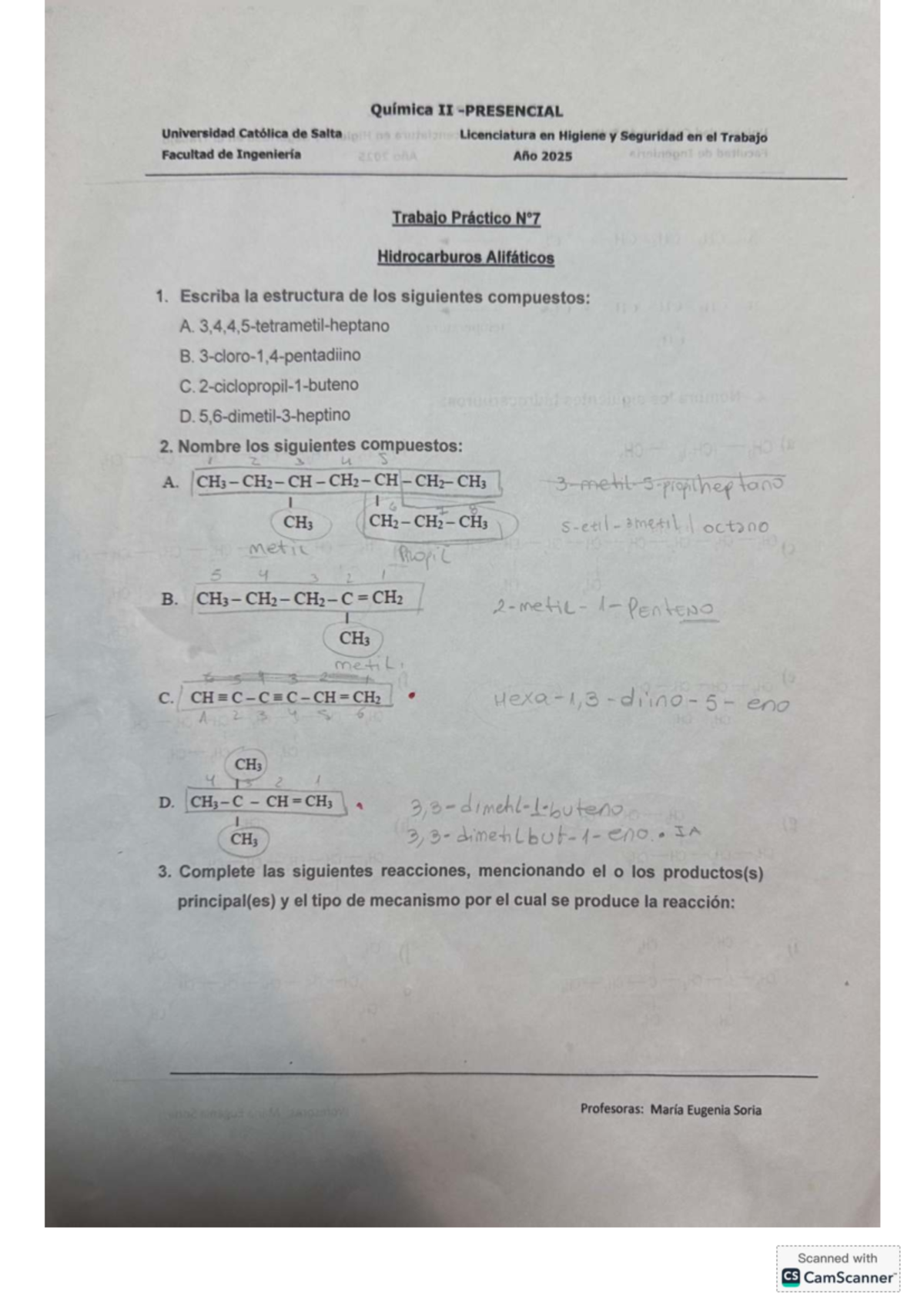 TP N7 Química II - Trabajo Práctico Presencial - Studocu