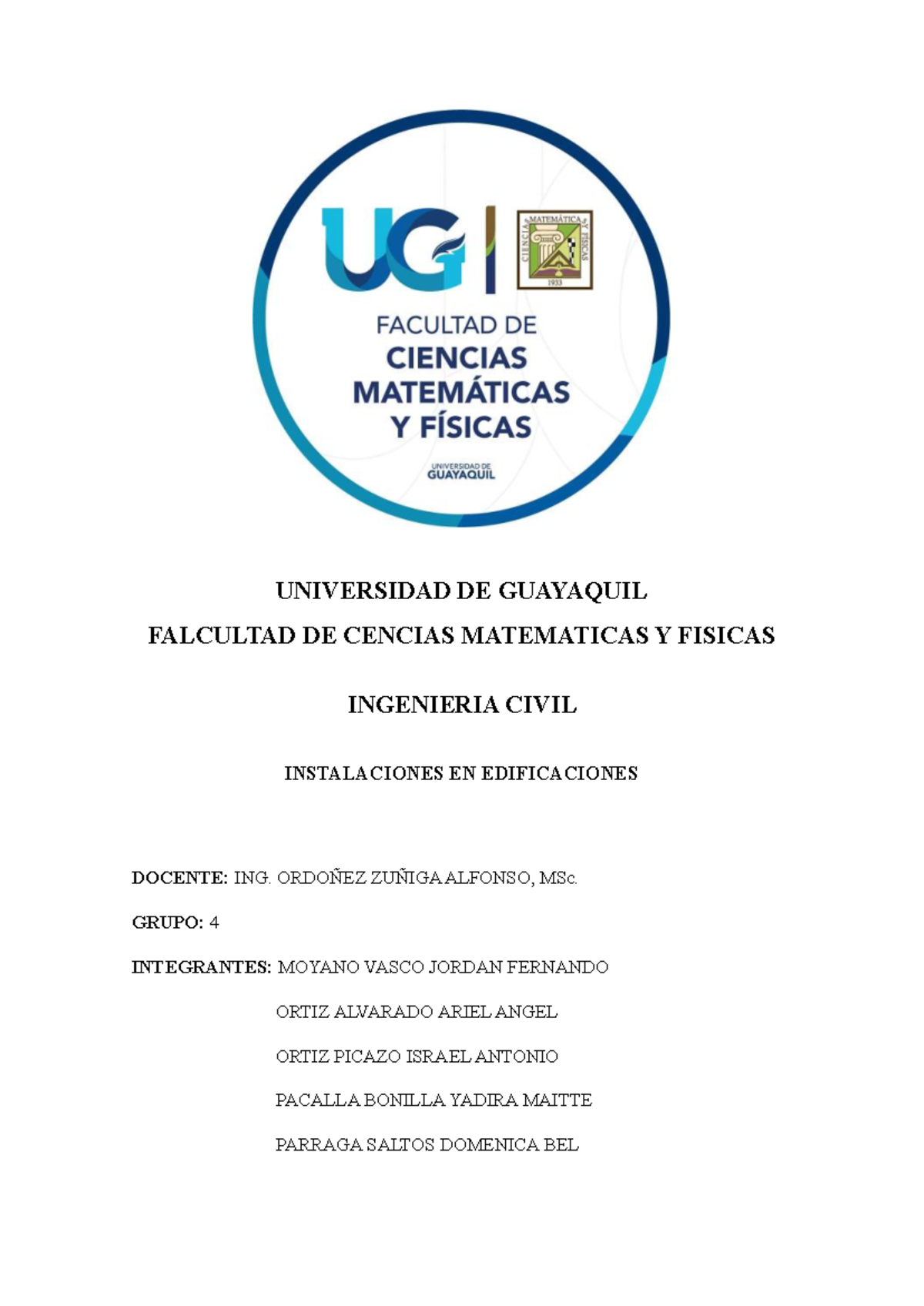 Cuestionario de Instalaciones en Edificaciones - INGENIERIA CIVIL - Document Preview