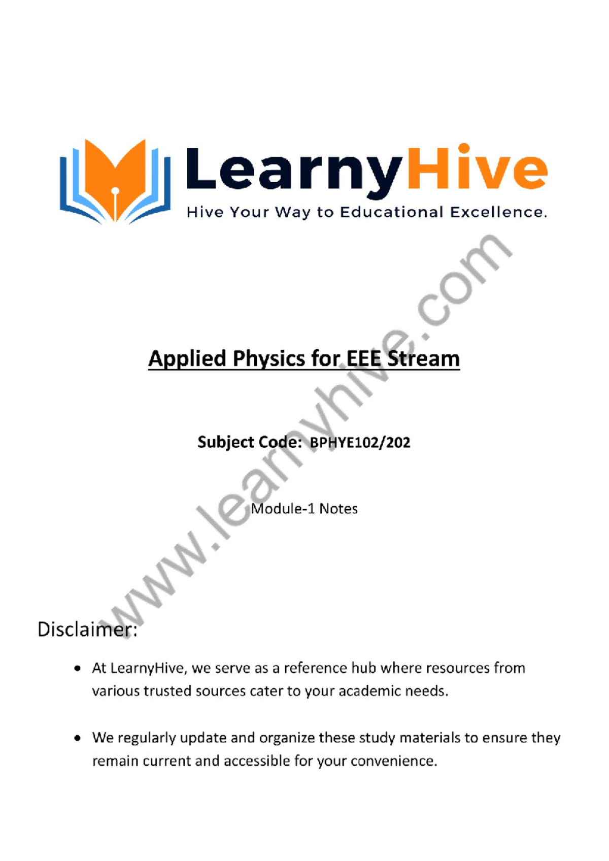 BPHYE 102-202 Module 1: Quantum Mechanics Study Notes - Studocu