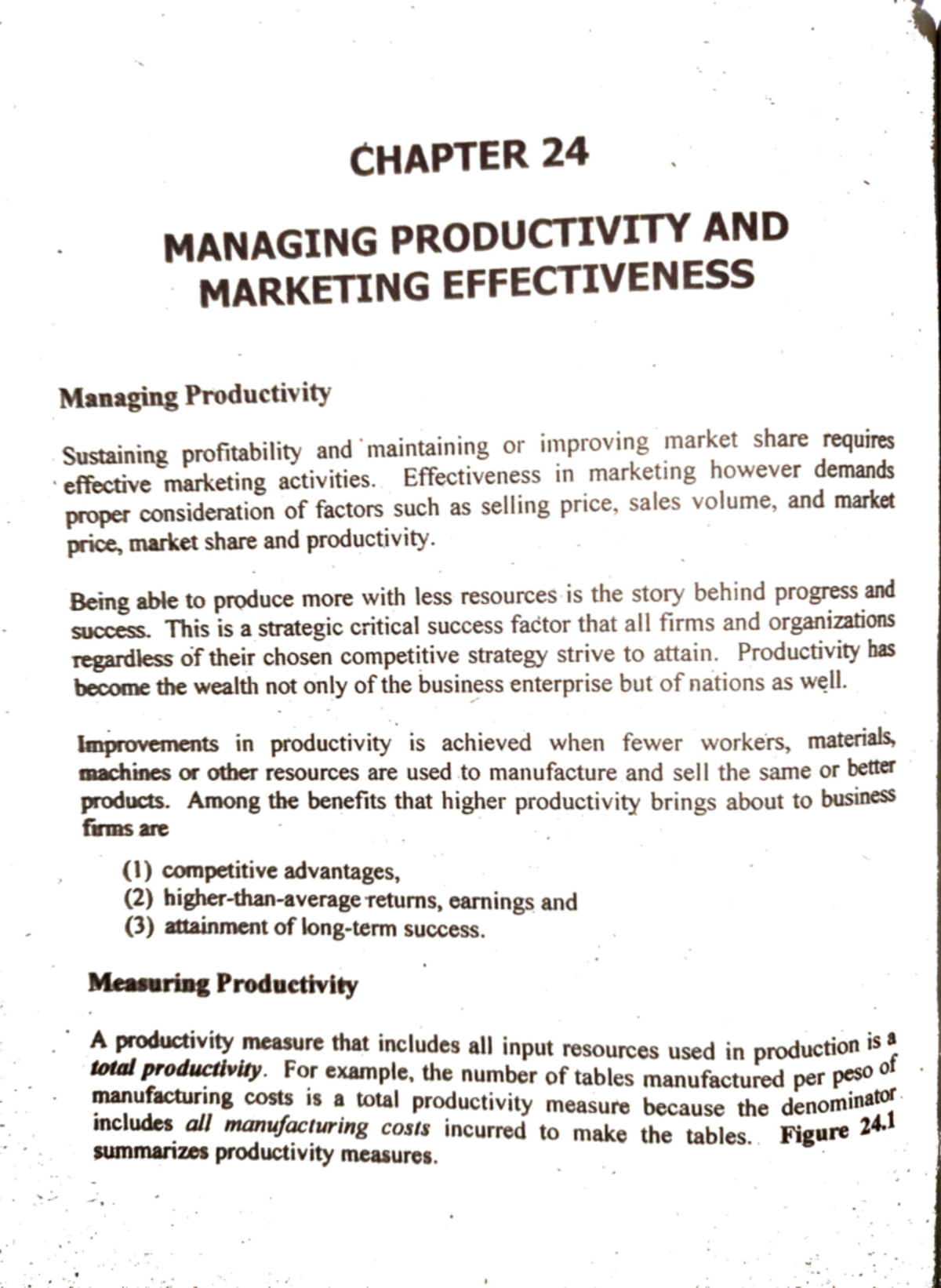 Module 4: Managing Productivity & Marketing Effectiveness Overview ...