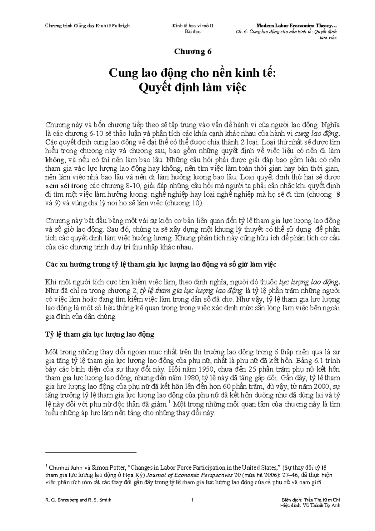 Chuong 2 Cung lao dong - Give some information about labor - Bài đọc Ch ...