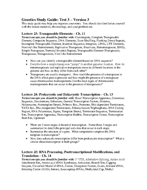 Genetic Processes: DNA Sequencing Techniques and Transcription ...