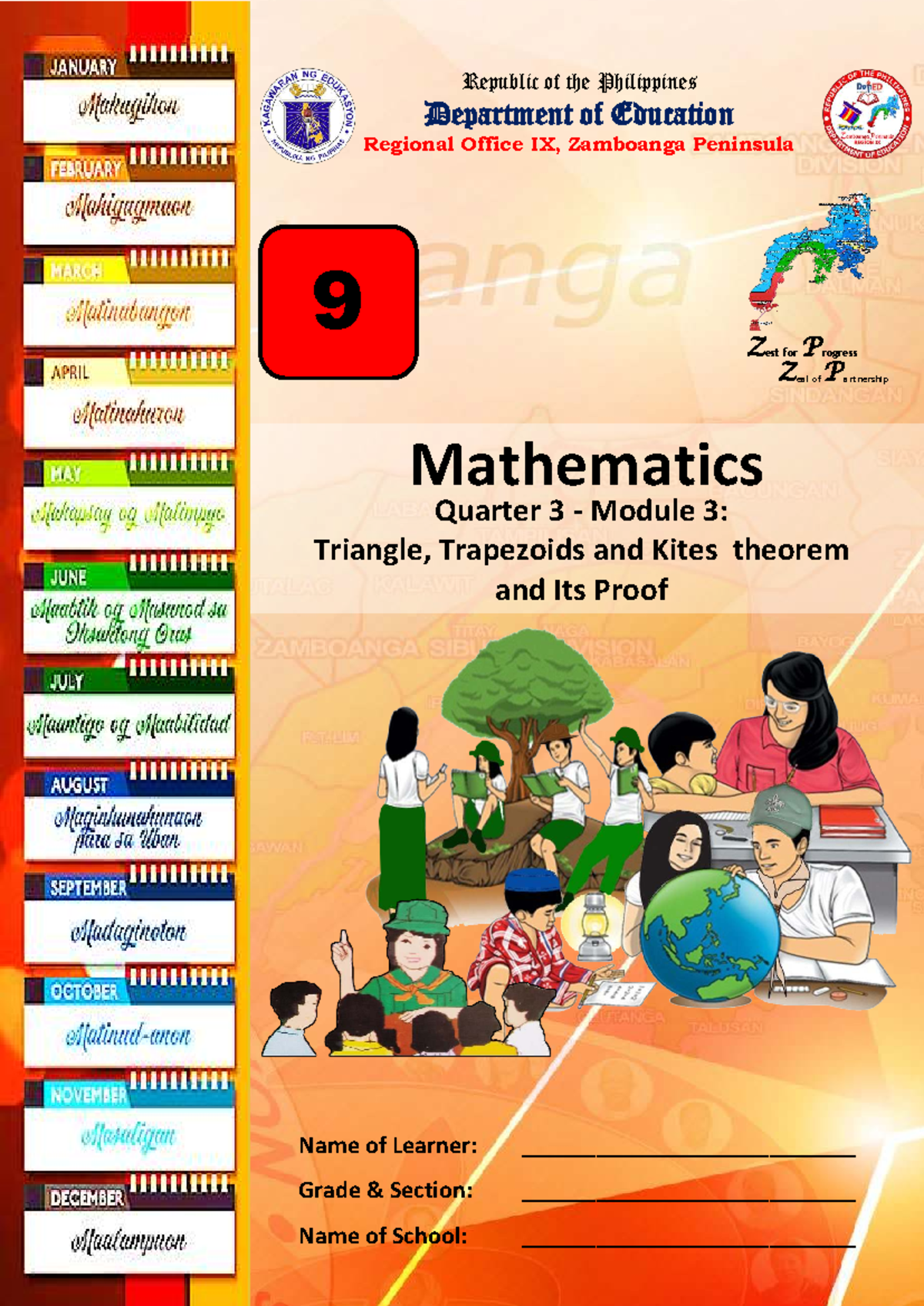 Quarter 3 Module 3: Theorems on Triangles, Trapezoids & Kites (Math 9 ...