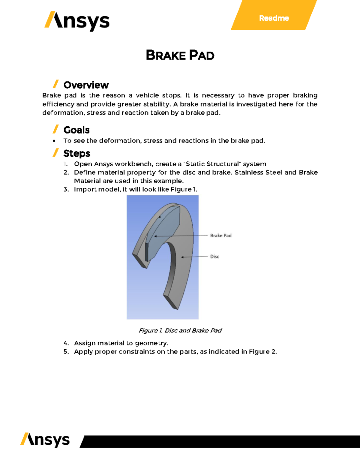 Brake Pad Analysis: Deformation, Stress & Reaction Study Guide - Studocu