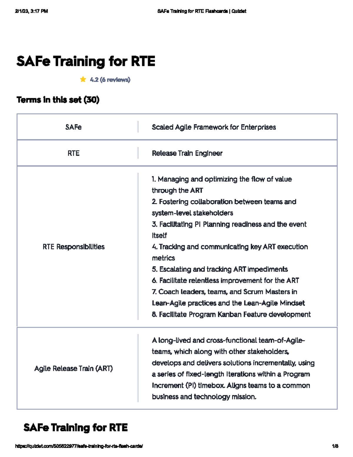 5SAFE RTE Quizlet 5 - Safe Exam Questions & Answers Guide - Studocu
