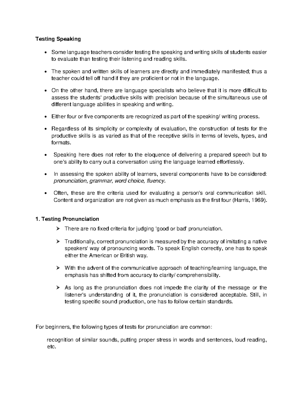 Eng Ed 222 Speaking - These are my notes for this course. I hope it ...