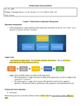 Operations Management - Studocu