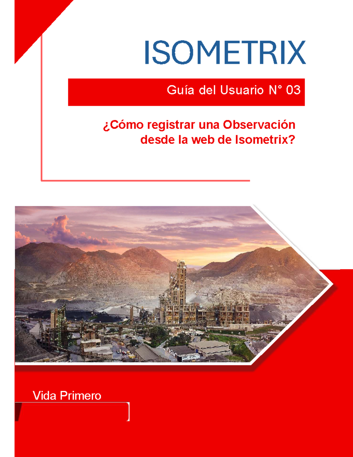 ISOMETRIX Guía 03: Registro de Observaciones en la Web - Studocu