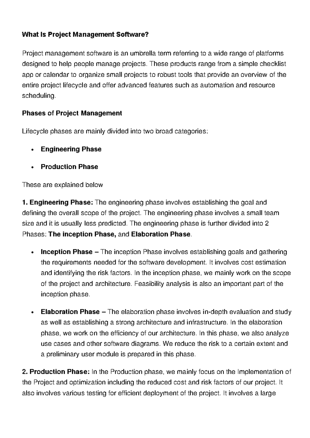 SPM 101: Understanding Project Management Software and Its Lifecycle ...