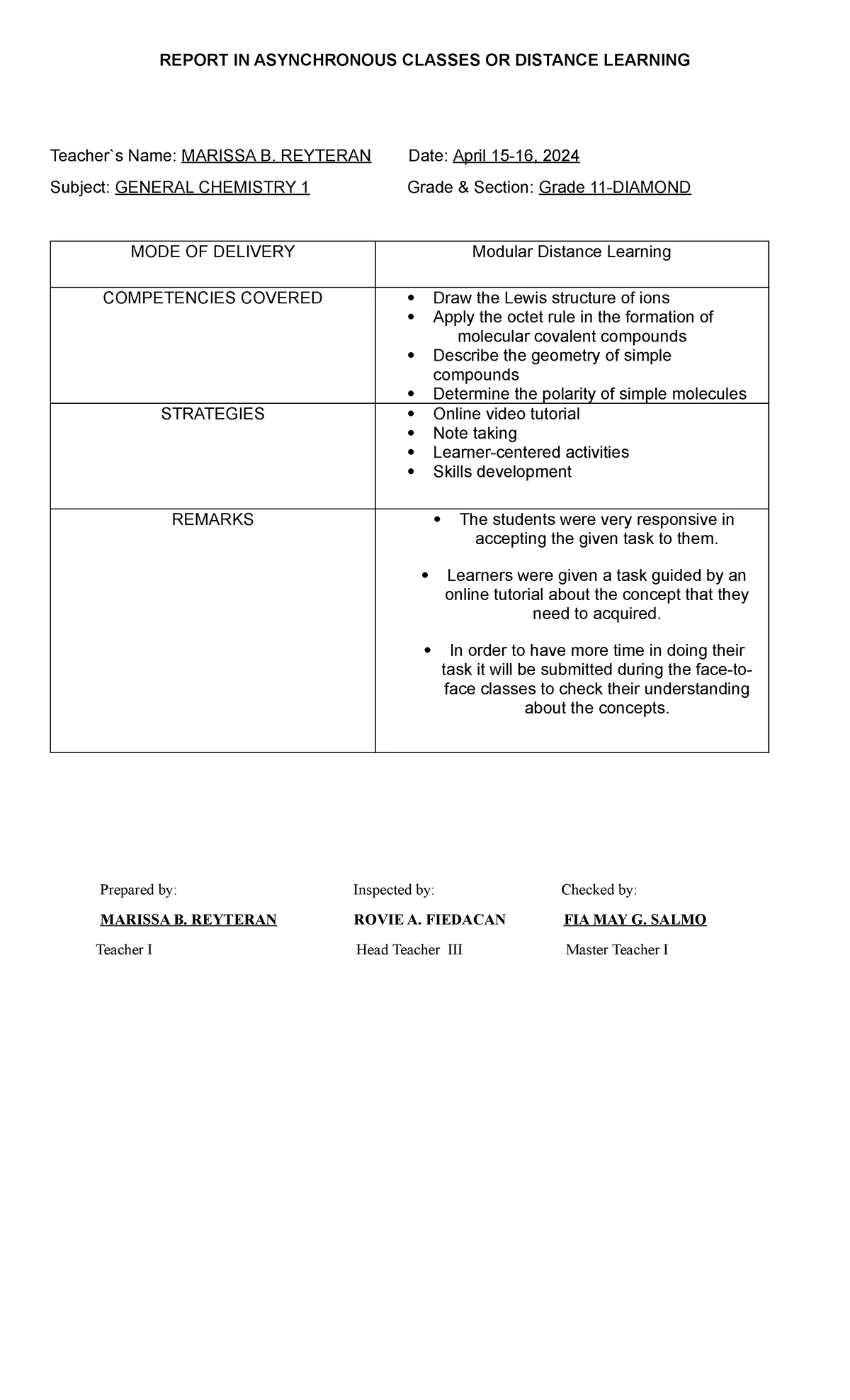Request for Uninterrupted Flexible Vacation Schedule (DepEd Order 009 ...