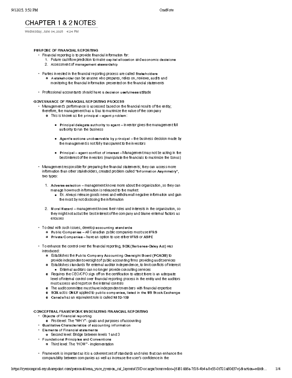 AFA300 Chapter 1 & 2 - Financial Reporting Lecture Notes - Studocu