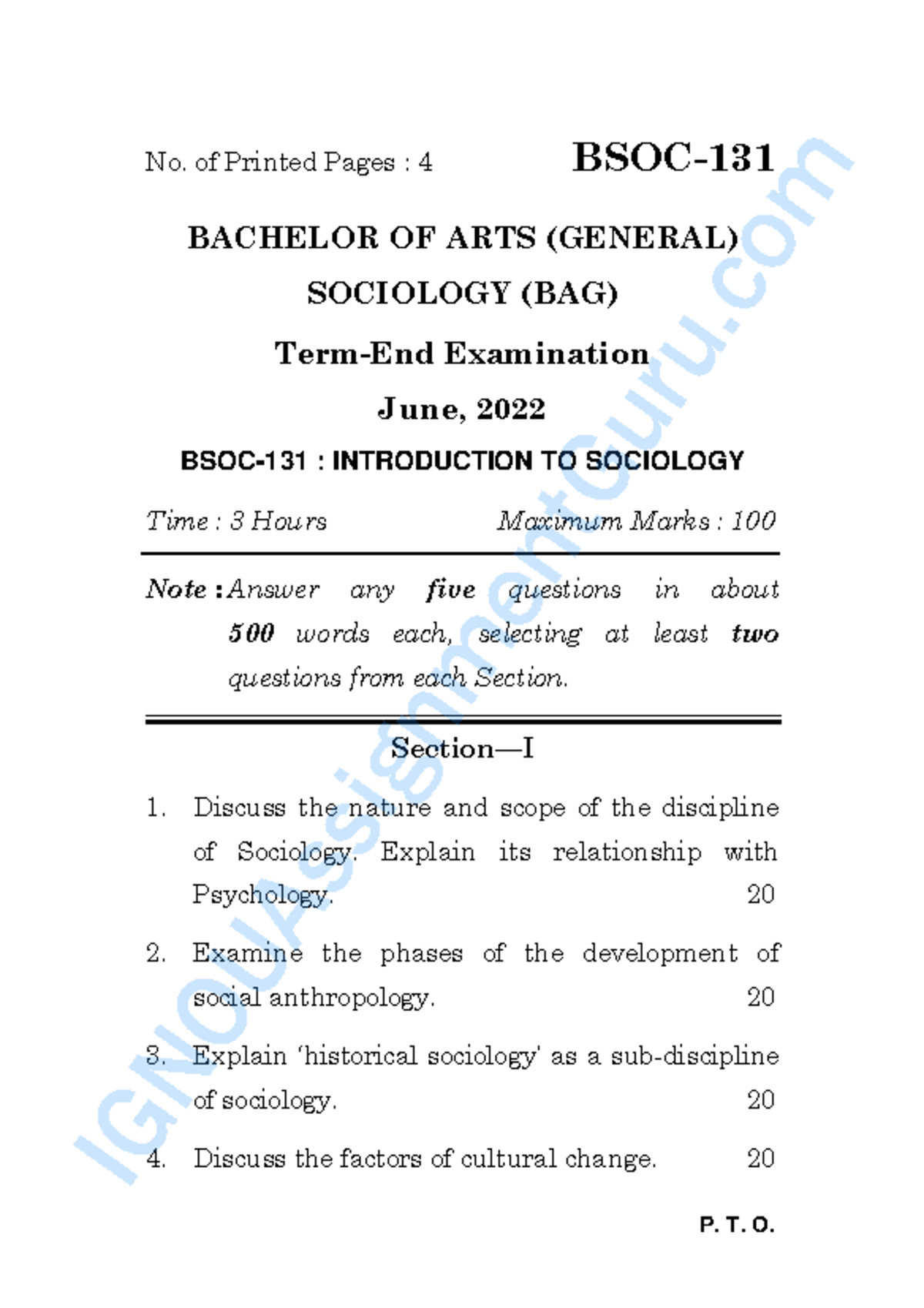 BSOC-131 Final Exam Notes: Intro to Sociology - June 2022 - Studocu
