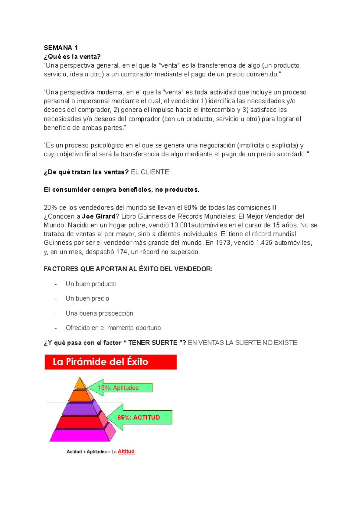 Parcial Ventas: Perspectivas y Estrategias de Éxito en Ventas - Studocu