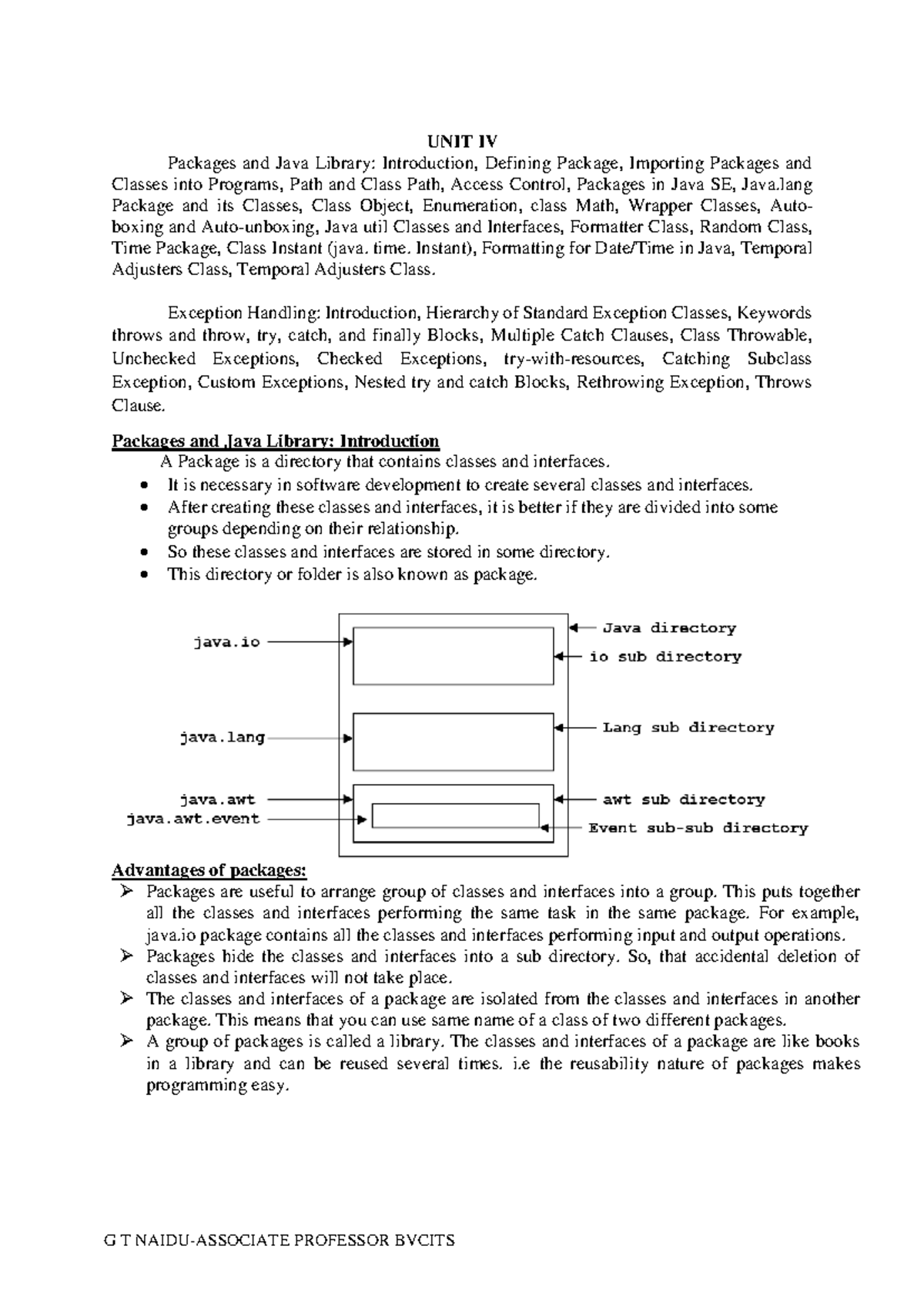 JAVA R20 - UNIT IV: Comprehensive Guide to Java Packages and Libraries ...