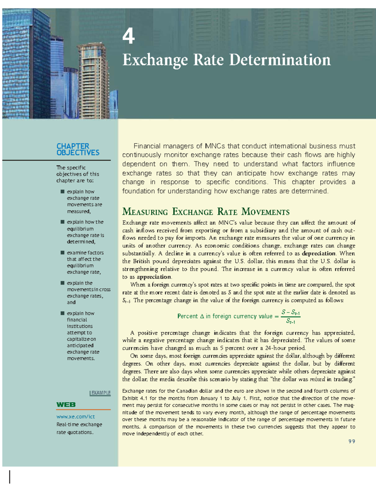 Chapter 4: Exchange Rate Determination in International Finance - Studocu