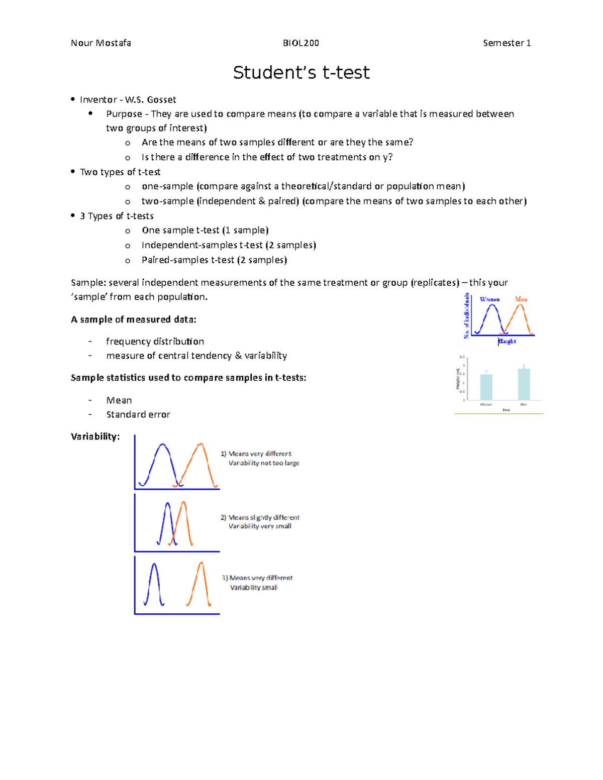 BIOL200 SI Session 2 Worksheet Memo: Biological Data & Stats Insights ...