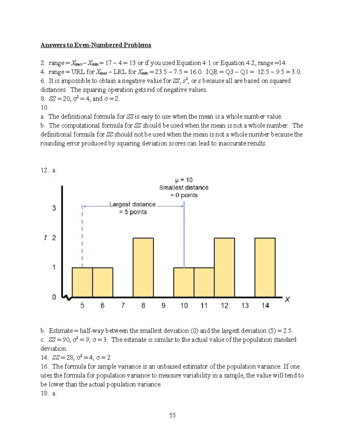 Chapter 4 Solutions: Statistical Problems and Concepts - Studocu