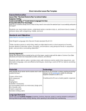 Language Arts Instruction Lesson Plan - Kindergarten Writing Lesson ...