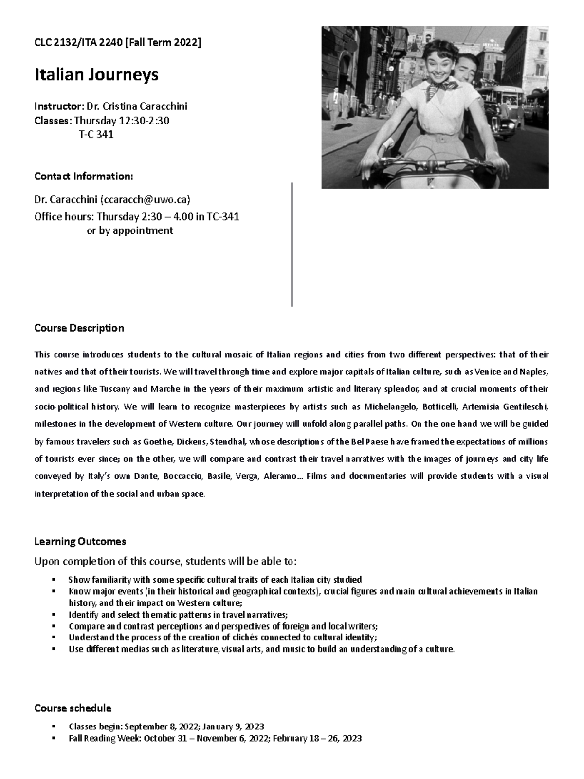 Italian+Journeys+Syllabus+2022-23+ - CLC 2132/ITA 2240 [Fall Term 2022 ...