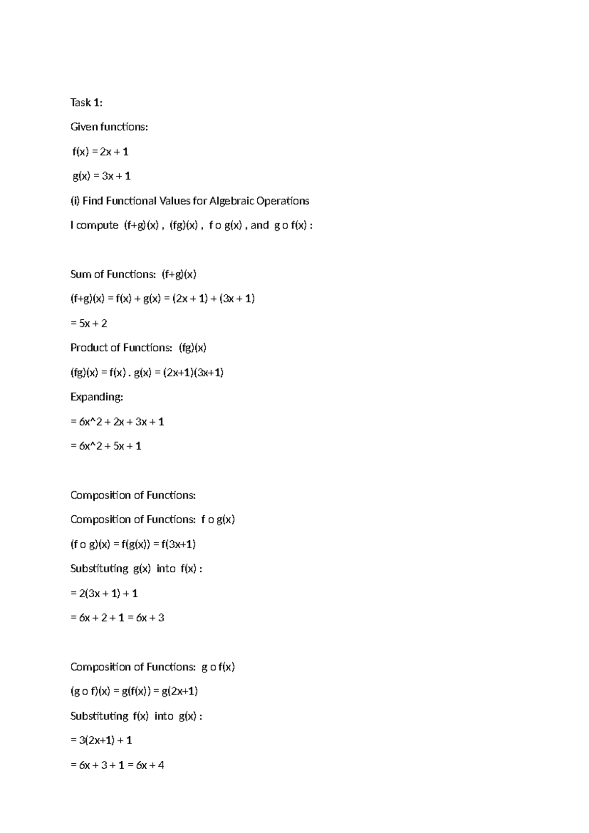 Math 2nd Week: Learning Journal on Functions and Transformations - Studocu