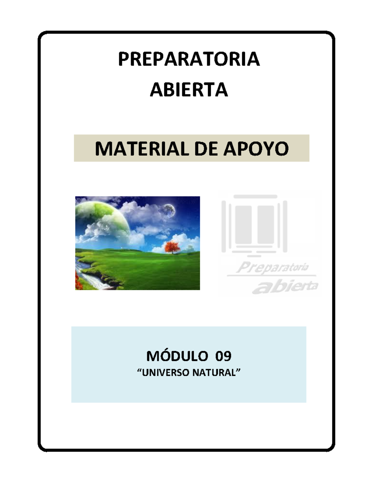 Guía de Estudio Módulo 09: Universo Natural - Preparatoria Abierta ...