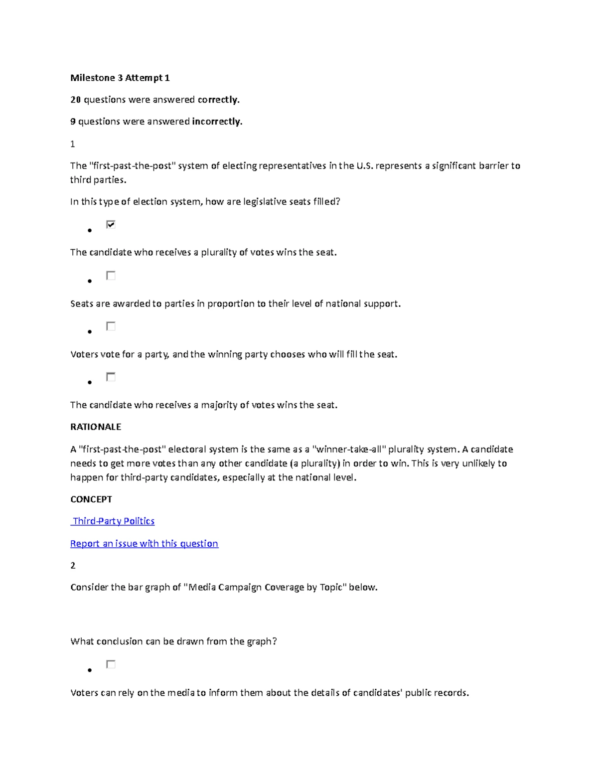 Unit 3 Milestone 3 - Practice material - Milestone 3 Attempt 1 20 ...