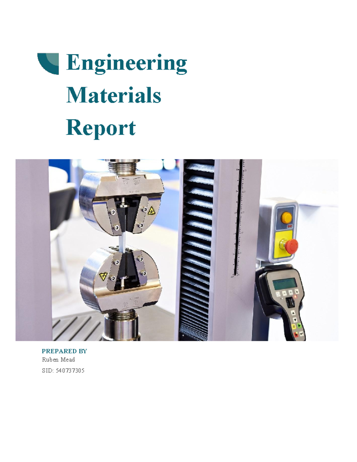 Engineering Materials Report: Analysis of Mechanical Properties - Studocu