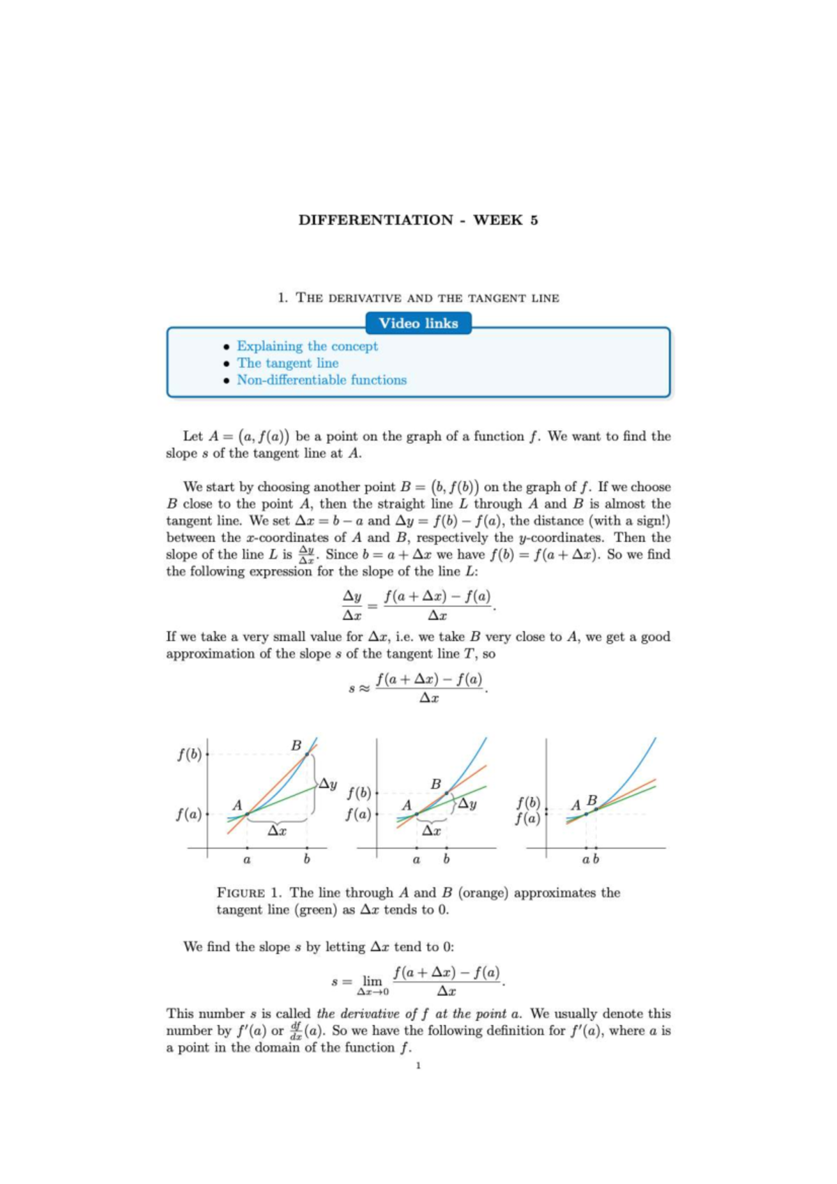 Differentiation Week 5: Derivatives and Extreme Values Explained ...