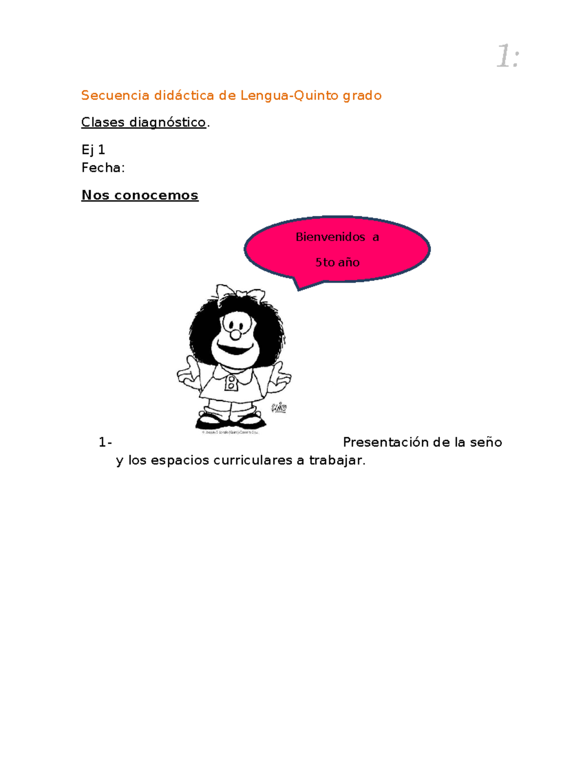 Secuencia didáctica de Lengua - Quinto Grado: Actividades y Propuestas ...