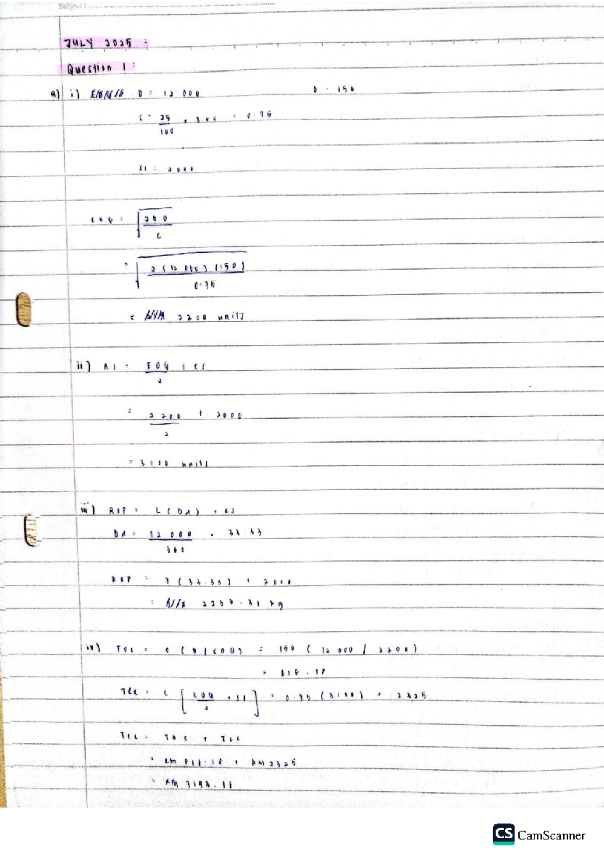 JULY 2025 FIN242 Comprehensive Exam Questions and Solutions - Studocu