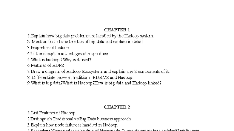BDA Practice Questions (DIV-B): Comprehensive Review of Big Data ...