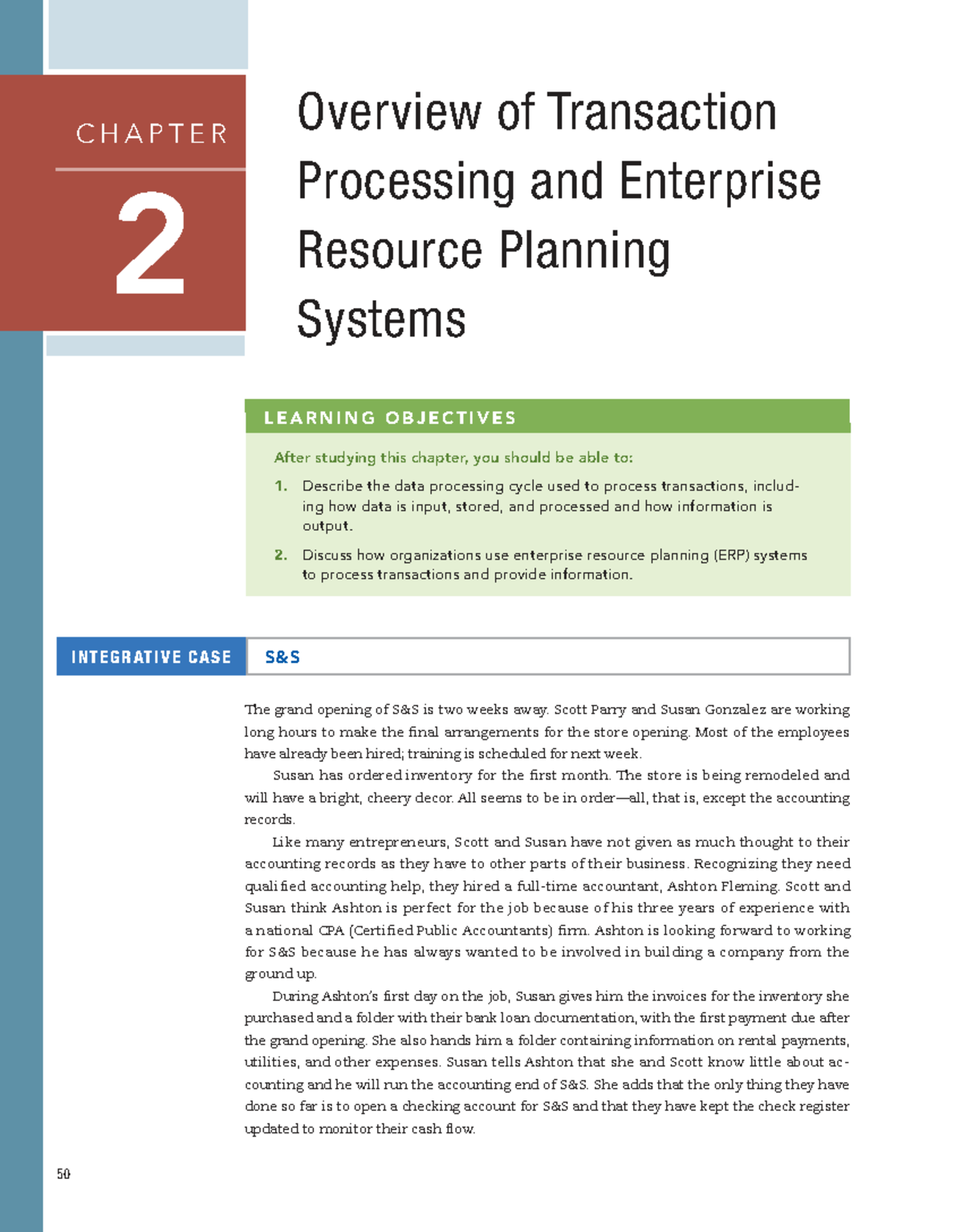 Overview of Transaction Processing & ERP Systems (Chapter 2) - Studocu