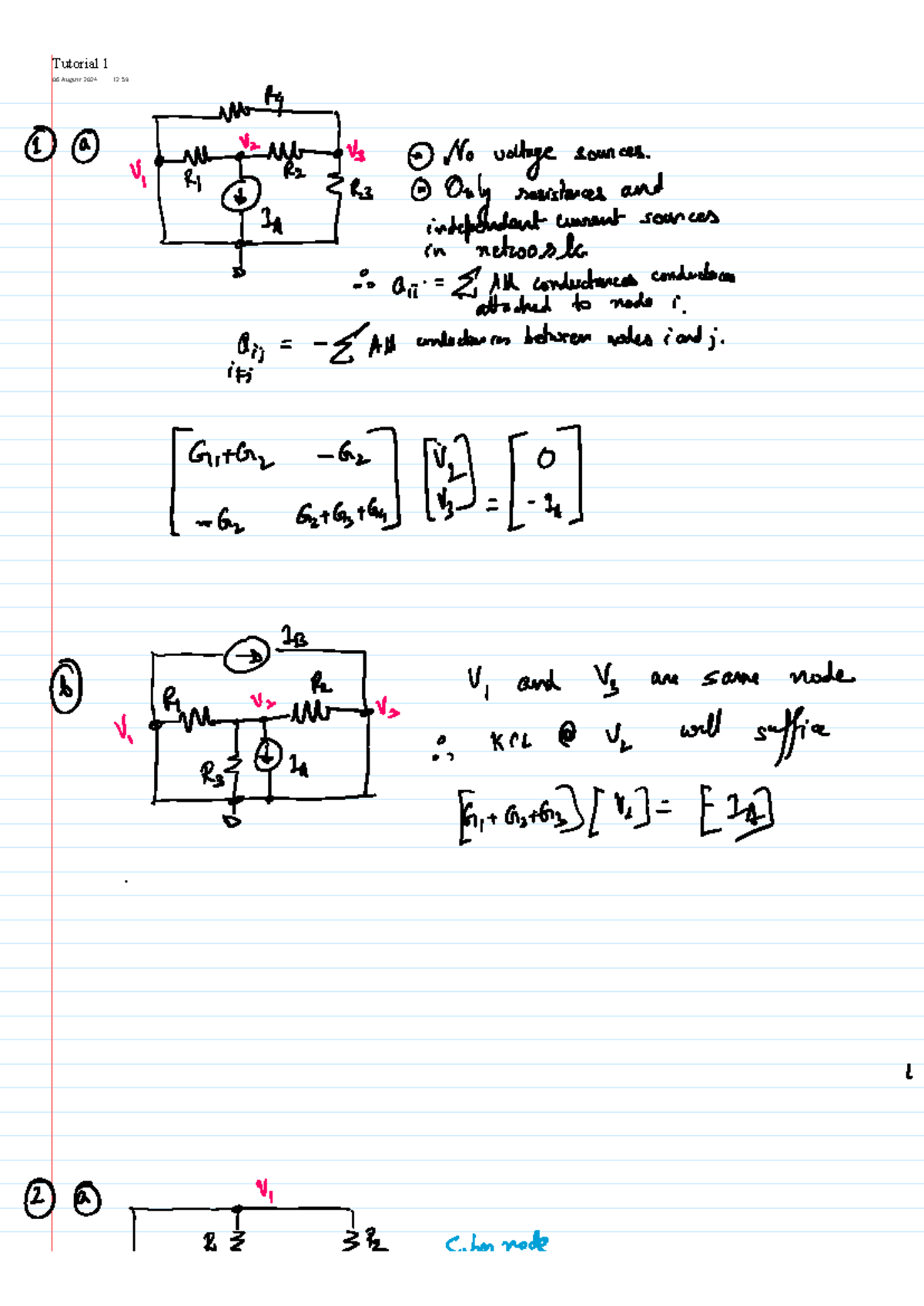 Assignment 1 Solutions: Circuit Analysis and Superposition Techniques ...