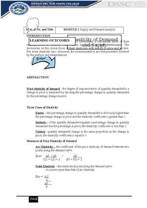 M1.L2 ECON 211 edited - lecture notes - Module No. and Title MODULE 1 ...