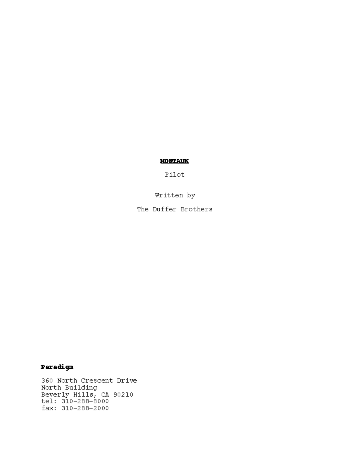 Stranger Things 1x01 - Pilot Script Analysis and Breakdown - Studocu