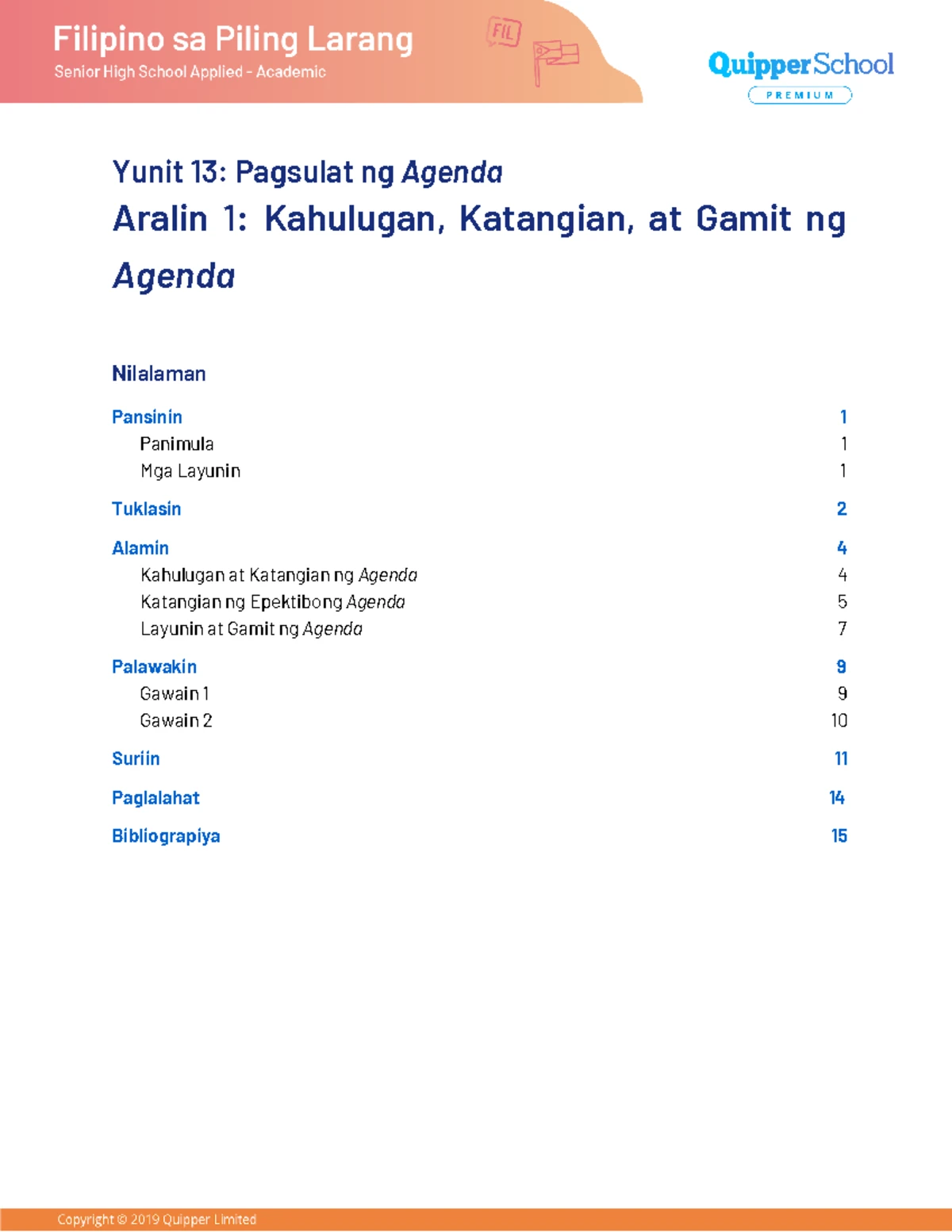 Filipino Assignment number 1 - Pangalan: Maria Carmela B. Pumarada ...