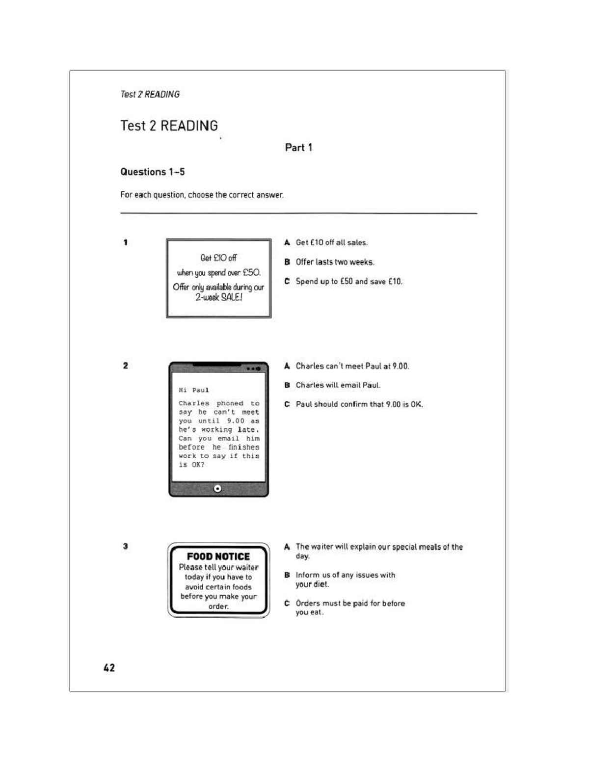 Test 2 READING & LISTENING Questions and Answers - Studocu