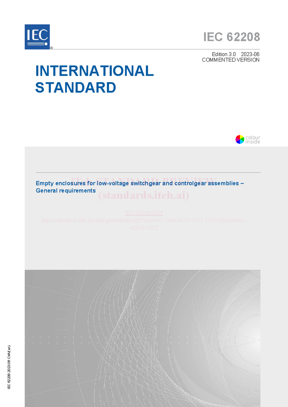 IEC 62208:2023 - International Standard for Empty Enclosures in ...