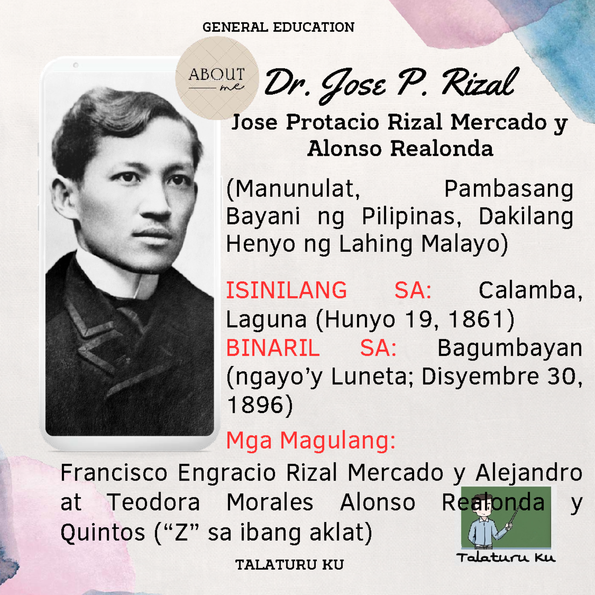 Dr. Jose Rizal: General Education Overview and Achievements - Studocu