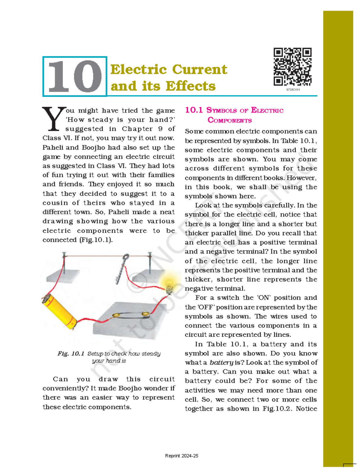 GESC110 - Electric Current and Its Effects: Understanding the Basics ...