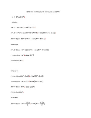 College algebra - Polynomial is an expression comprising variables and ...