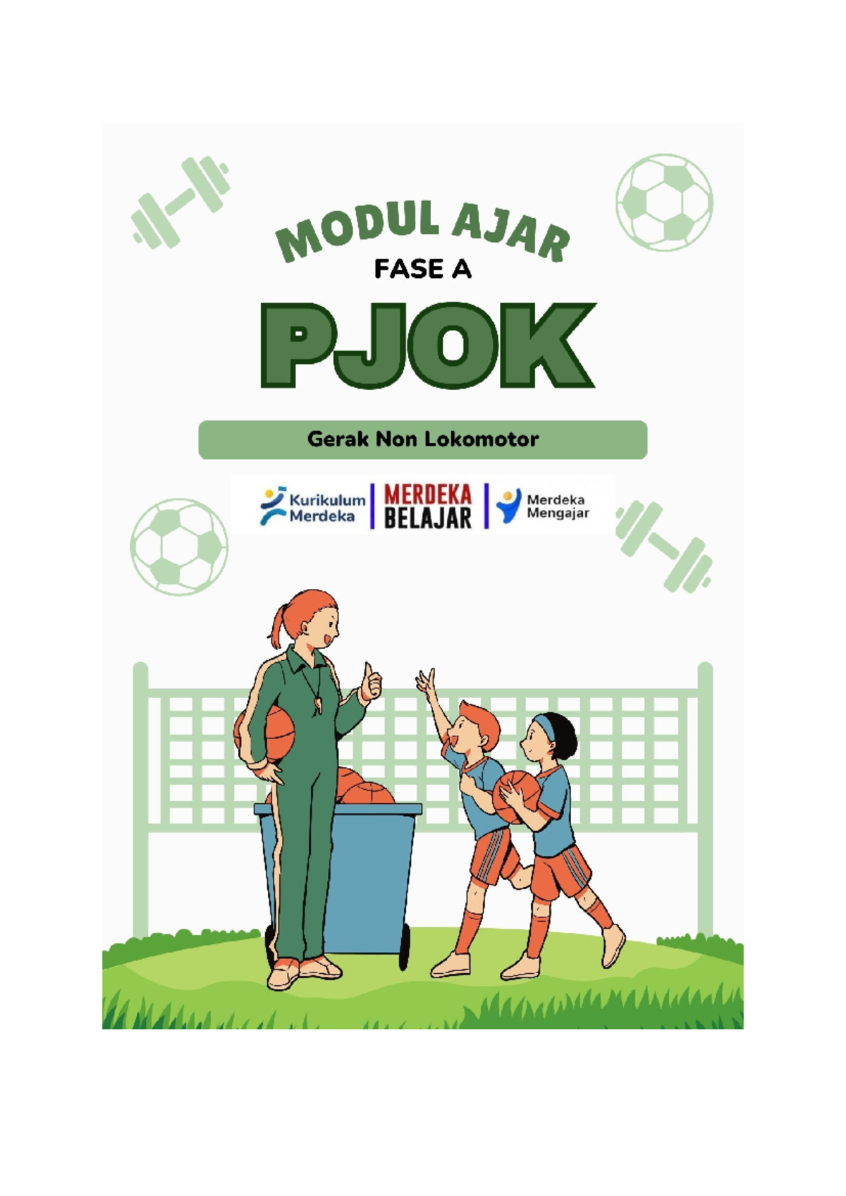 Modul Ajar Gerakan Nonlokomotor Kelas 2 SD Fase A PJOK - Document Preview