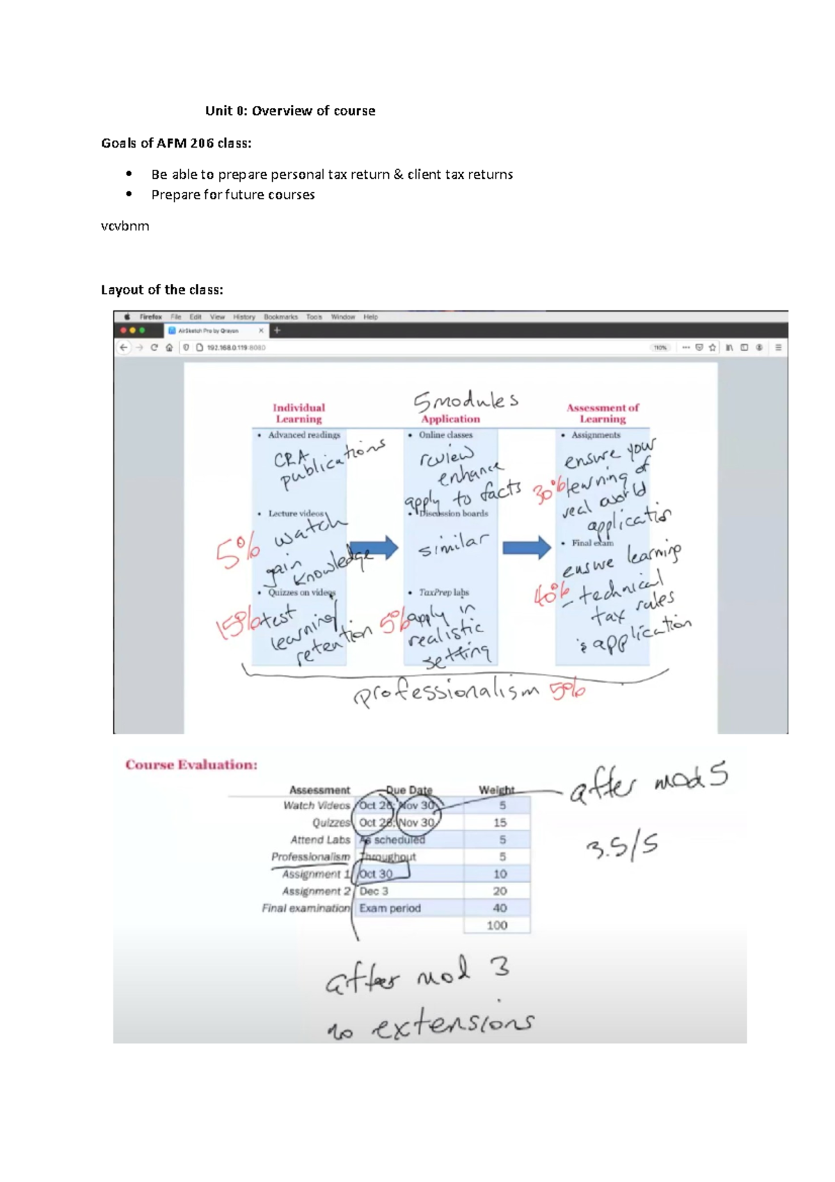 AFM 206 Final Exam Study Notes: Overview of Personal Tax and T1 Return ...