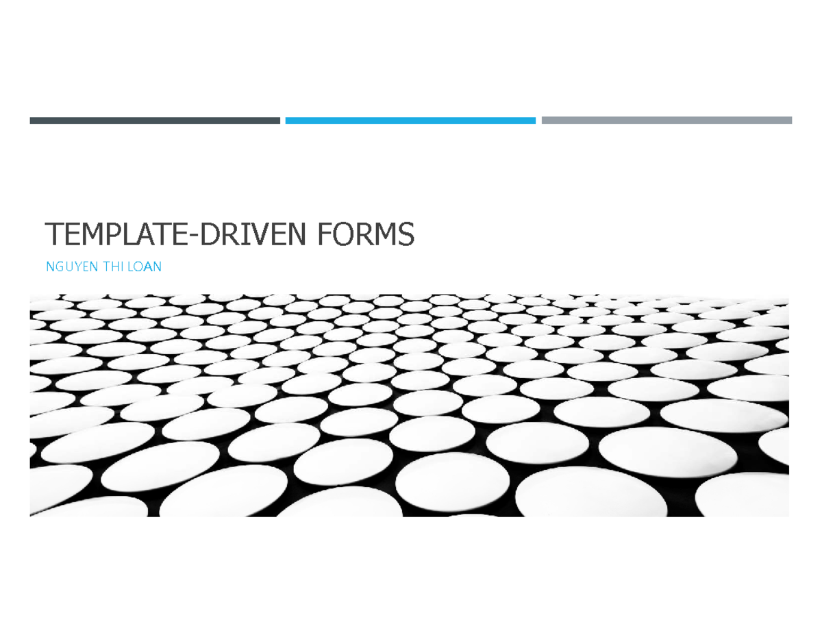 Angular Forms Overview: Template Driven vs Reactive Forms - Studocu